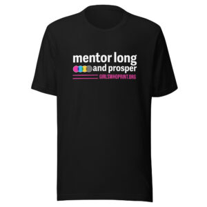 Mentor Long and Prosper Unisex T-shirt - Black